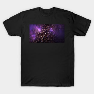 Golden pearls, purple clouds T-Shirt